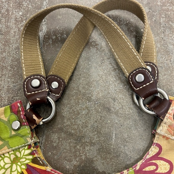 Fossil Floral Canvas Tote Bag - Multicolor y2k flower power - Picture 6 of 6